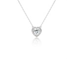 Heart Necklace Pave