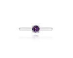 Purple Ring Silver