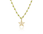 Green Rosary Star Necklace