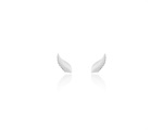 Tiny Angel Wings Earrings Silver