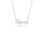 My Love Necklace Pave Silver
