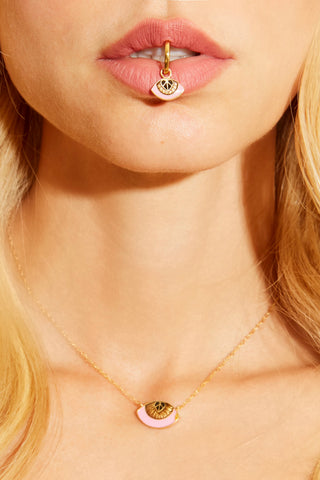 Eye Sea You Hoops Sunkissed Pink