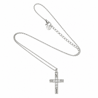 Icon Cross Necklace Silver