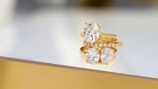 Oval Solitaire Ring Gold