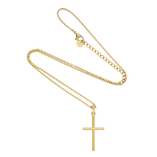 Maxi Cross Necklace Gold