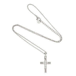 Icon Cross Necklace Silver