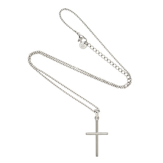 Maxi Cross Necklace Silver