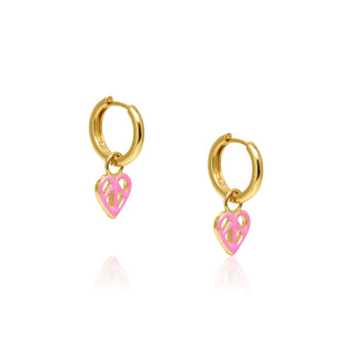 Little Love Hoops - Electric Pink