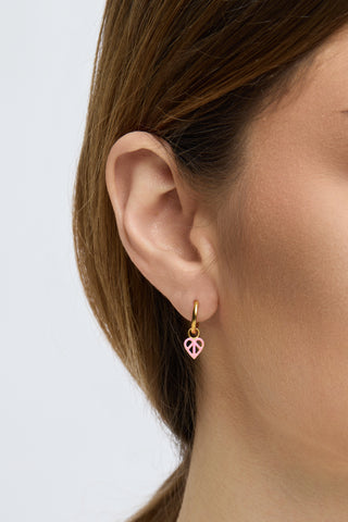 Little Love Hoops - Electric Pink