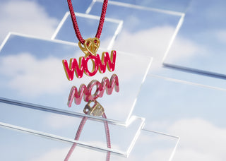 WOW MOM Necklace Bordeaux