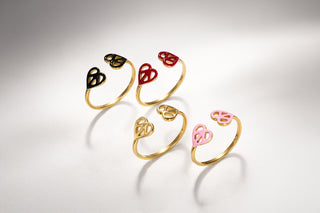 Double Love Ring - Solar Gold