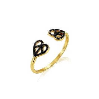 Double Love Ring - Iconic Black