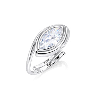 The Crystal Eye Ring - Silver
