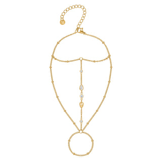 Triple Glow Hand Chain Gold