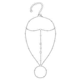 Triple Glow Hand Chain Silver