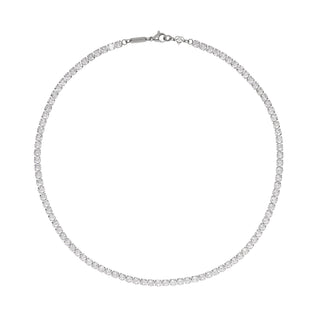 Tennis Bold Necklace Silver