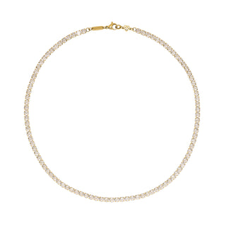 Tennis Bold Necklace Gold