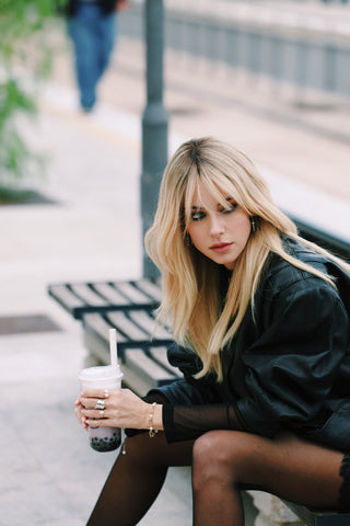 Logo Pearl Chain Bracelet Gold