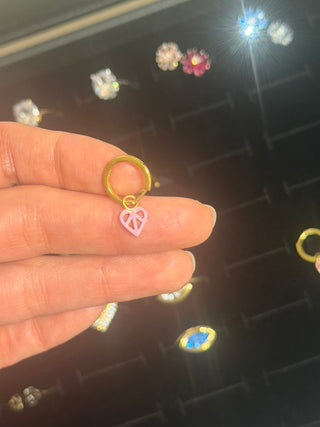 Little Love Hoops - Electric Pink