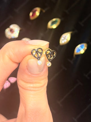 Little Love Studs - Iconic Black