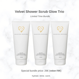 Velvet Shower Scrub Trio