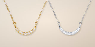 Sparkly Smile Necklace Gold