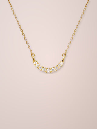 Sparkly Smile Necklace Gold