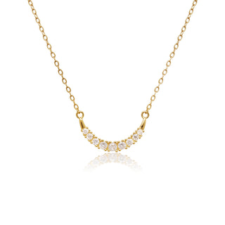 Sparkly Smile Necklace Gold
