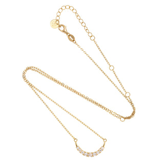 Sparkly Smile Necklace Gold