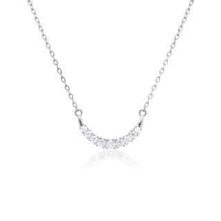 Sparkly Smile Necklace Silver
